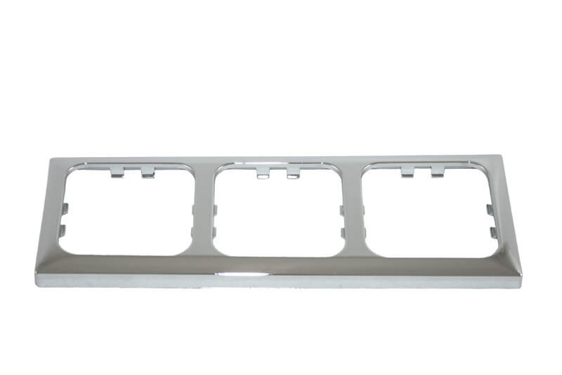 Opal afdekraam 3 voudig chroom