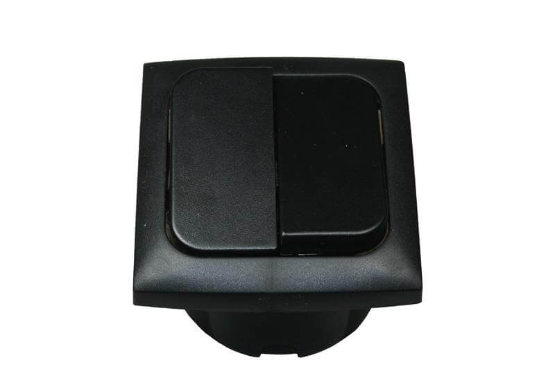 C-Line serieschakelaar met Opal afdekraam zwart - verpakt