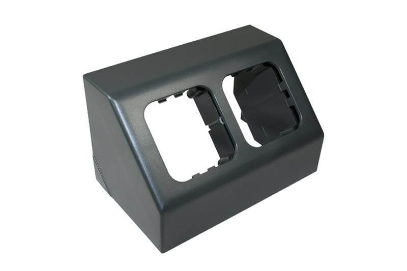 Opal hoekmodel opbouwframe 2 voudig donker grijs - zonder verkoopverpakking