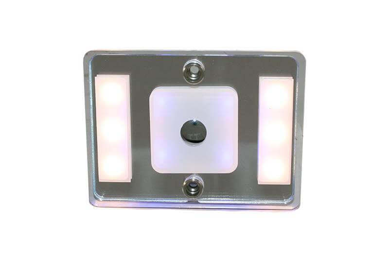 Almond LED wand- en plafondlamp 11-15V met normaal en nacht licht