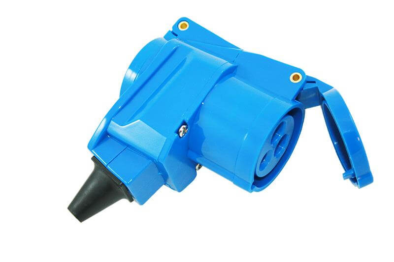 Haakse koppeling CEE/Schuko - zonder verkoopverpakking