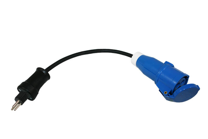 Verloopkabel Zwitserse stekker naar CEE contra stekker