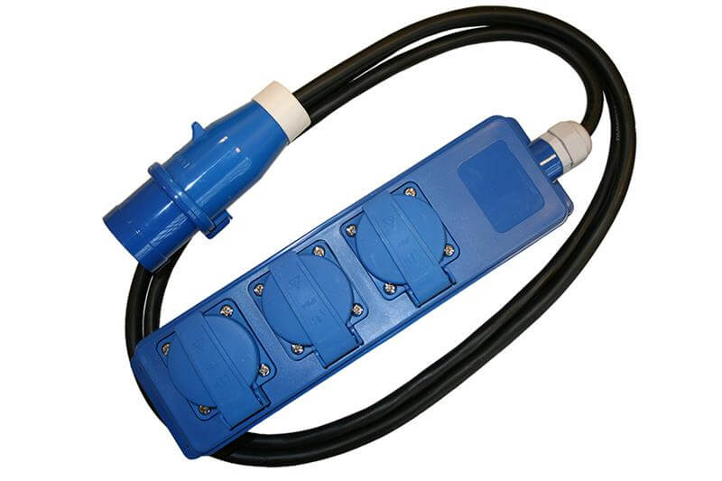 Quatro Unit CEE 4 weg Schuko stekkerdoos met 1.5 meter kabel - Teun