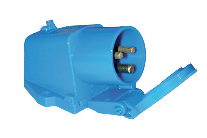 Buitenaansluiting CEE stekker opbouw