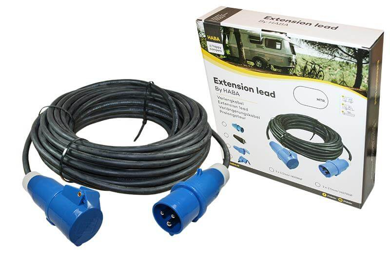 Verlengkabel 25 meter neopreen 3x 1.5mm² - CEE stekker en CEE contrastekker - in doos