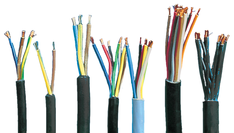 7-aderig VMVL 6x1.5mm² + 1x2.5mm² zwart/mtr