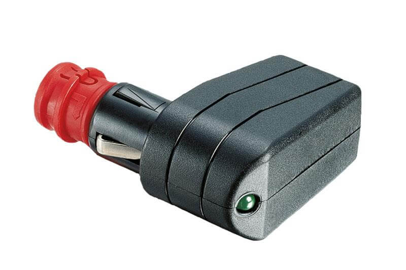 12 Volt haakse stekker UNI