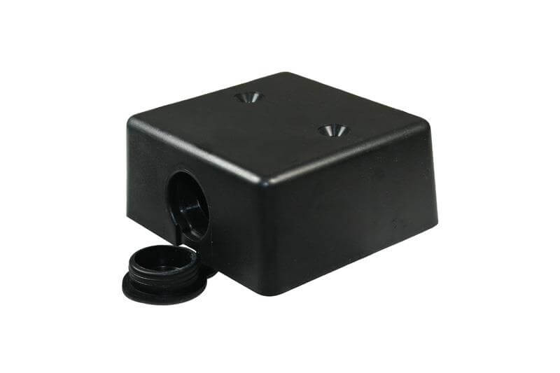 12V wandkontaktdoos opbouw met deksel