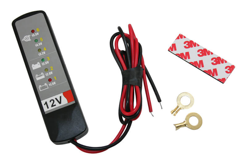 Flash accu tester 6-16 Volt