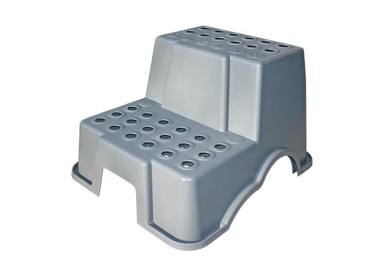 Dublin robuuste kunststof opstap met 2 treden