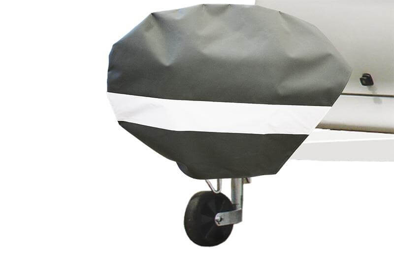 Bologna hoes voor dissel caravan met reflecterende band