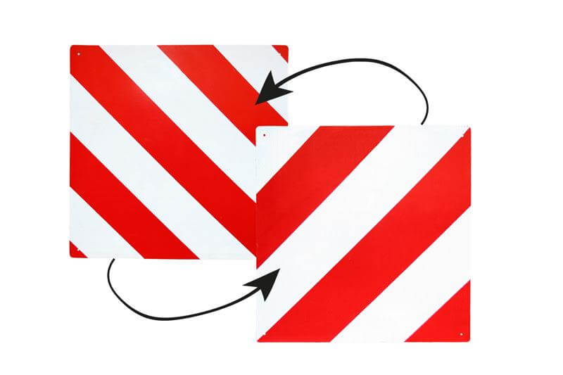 Dubbelzijdig markeerbord voor reizen in Italië en Spanje